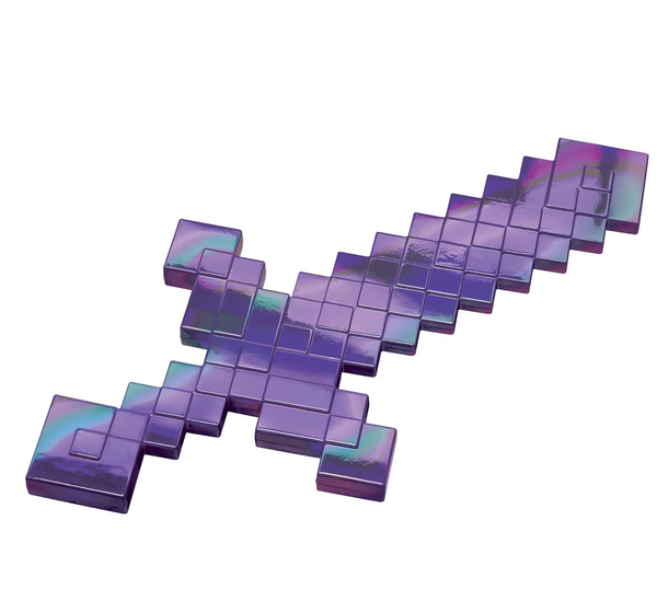 Minecraft Role Play Sword Jubileum Fortryllet Iriserende Sverd lilla - Minecraft