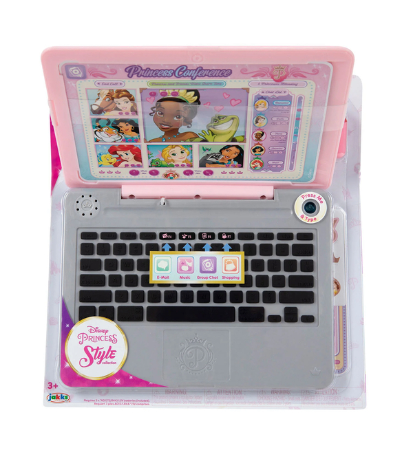 Leke Princess Style Play Click & Swap Laptop Prinsesse laptop - Disney