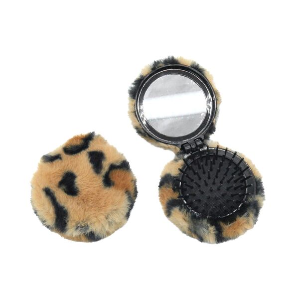 HÅRBØRSTE/SPEIL SAMMENLEGGBAR BRUN TINKA WILD STUFF Hårbørste/speil Brun - Tinka