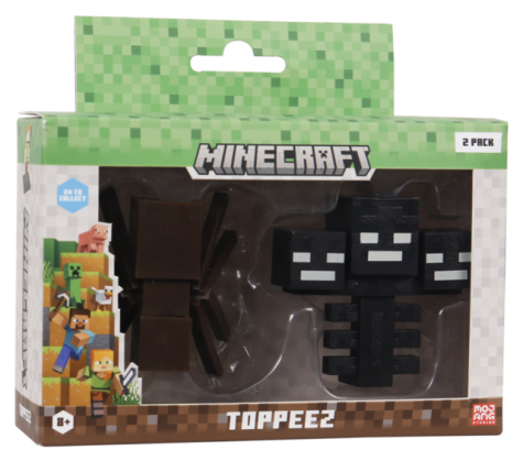 MINECRAFT 3D TOPPEEZ 2 PACK VINDU BOKS topeez - Minecraft