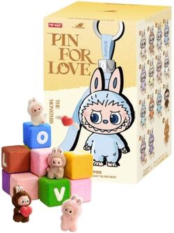 Labubu - Pin for love - original fra Pop Mart  Labubu Pin for love - overraskelse hvilken du får - Pop Mart