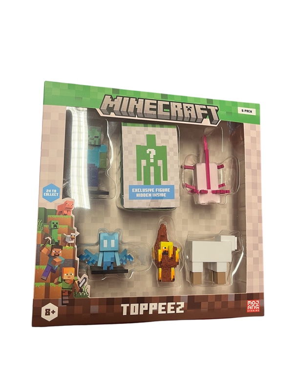 MINECRAFT 3D TOPPEEZ 6 PACK DELUXE BOKS Nr.4 - Minecraft
