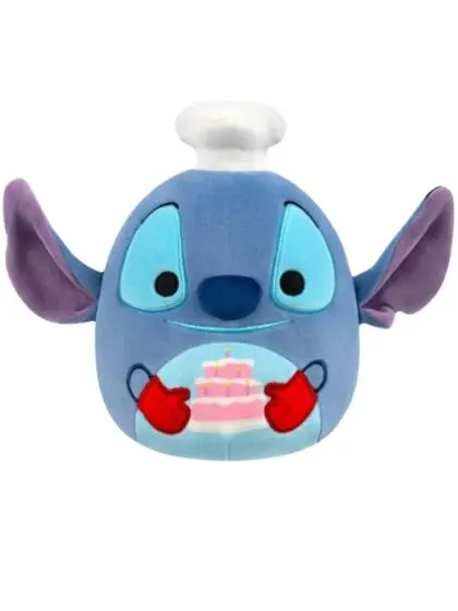 Squishmallows Disney Stitch kosepute med kake - 20 cm Stitch - Squishmallows