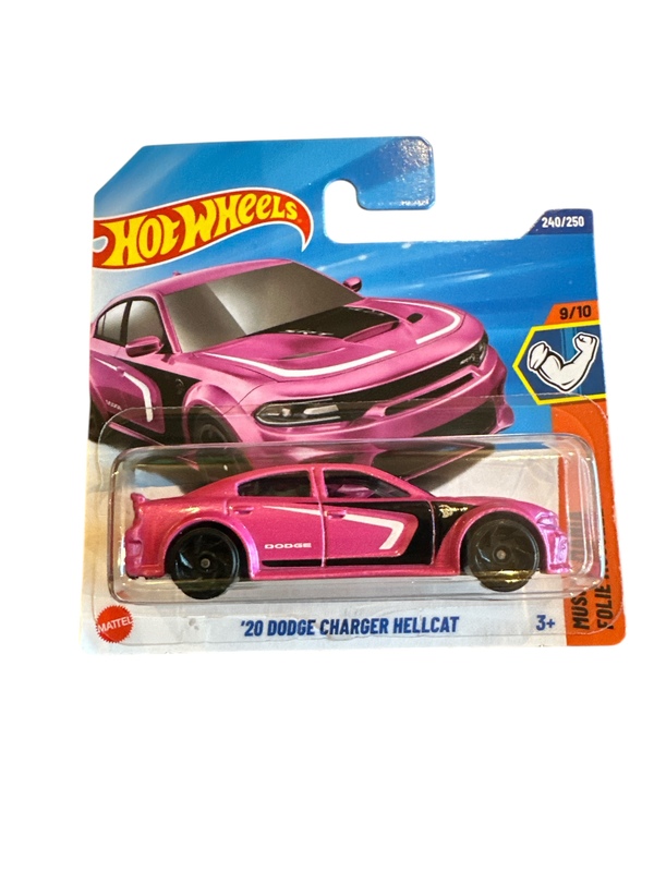 Hot Wheels 1:64 - ‘20 dodge charger hellcat rosa bil - Hot Wheels