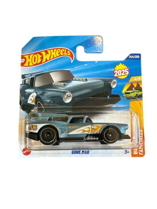 Hot Wheels 1:64 - Gone Mad - 4/5 Wagons Grå bil nr 58 - Hot Wheels