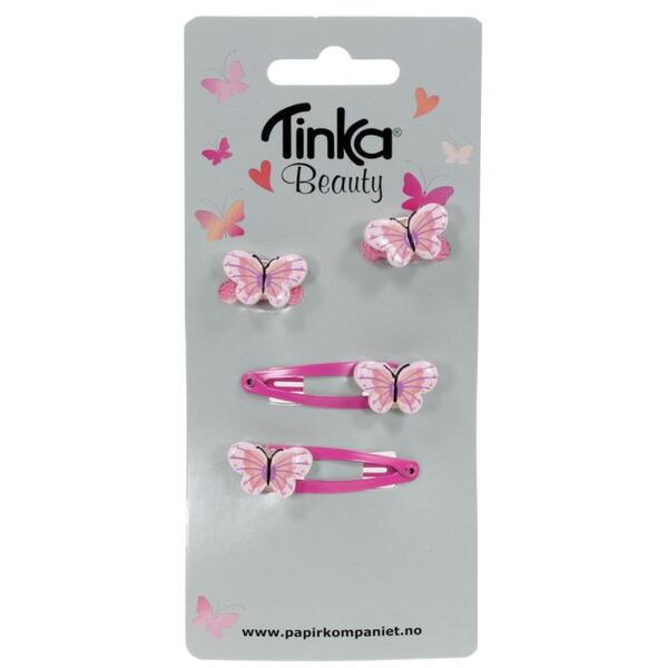 HÅRCLIPS/STRIKK SOMMERFUGL TINKA BEAUTY Sommerfugl Hårstrekk og klemmer - Tinka
