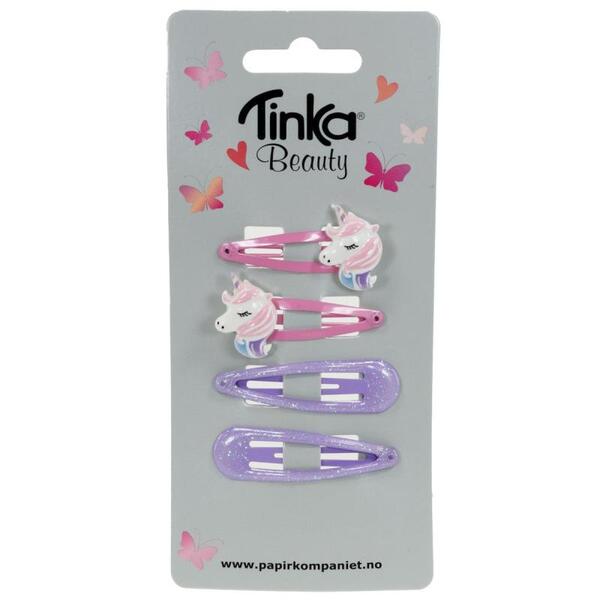HÅRCLIPS 4 STK UNICORN TINKA BEAUTY UNICORN - Tinka